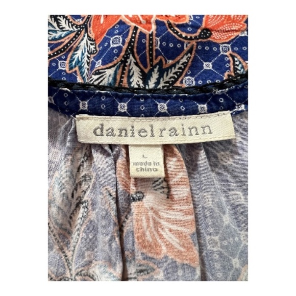 EUC Daniel Rainn women’s boho floral embroidered sleeveless top | size L - Picture 6 of 8